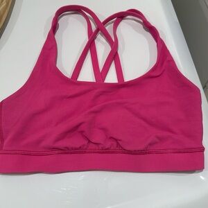 Pink lululemon energy bra